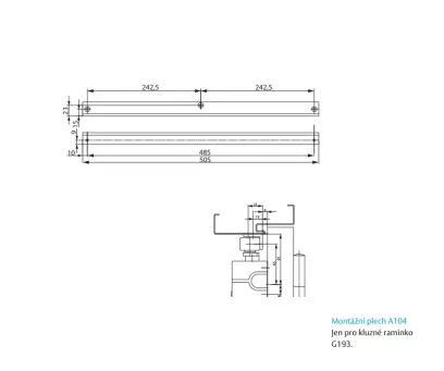 Montážní plech_A104